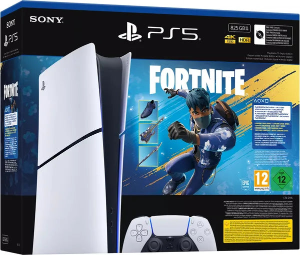Sony PlayStation 5 Slim Digital Edition 1TB, Fortnite Flowering Chaos Bundle Console